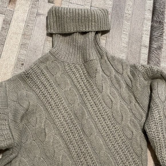 Cute Asymmetrical Heather Gray Sweater - Picture 2 of 5